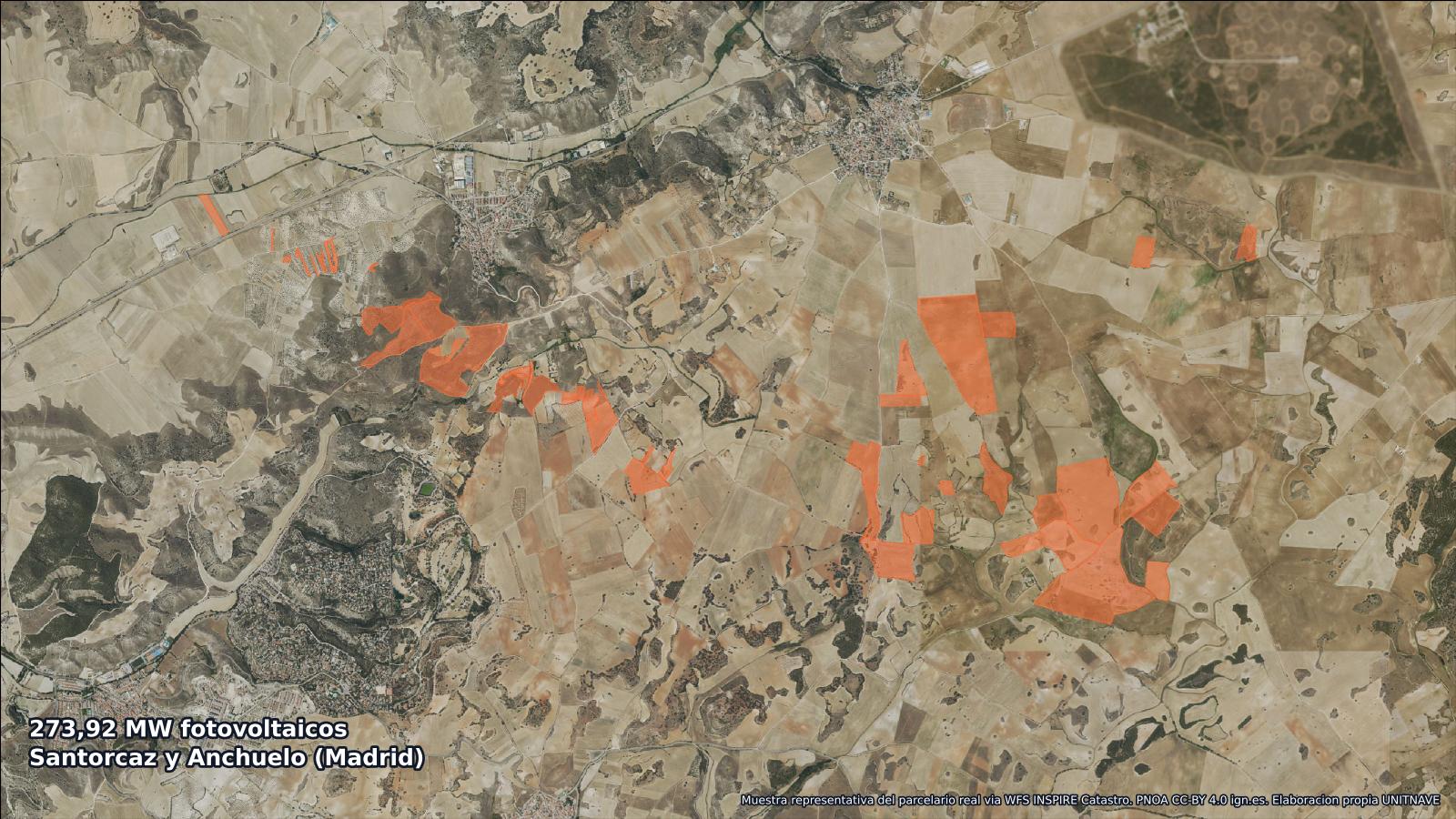 Expropiación forzosa para tres plantas fotovoltaicas en Santorcaz y Anchuelo, Madrid: 273,92 MW