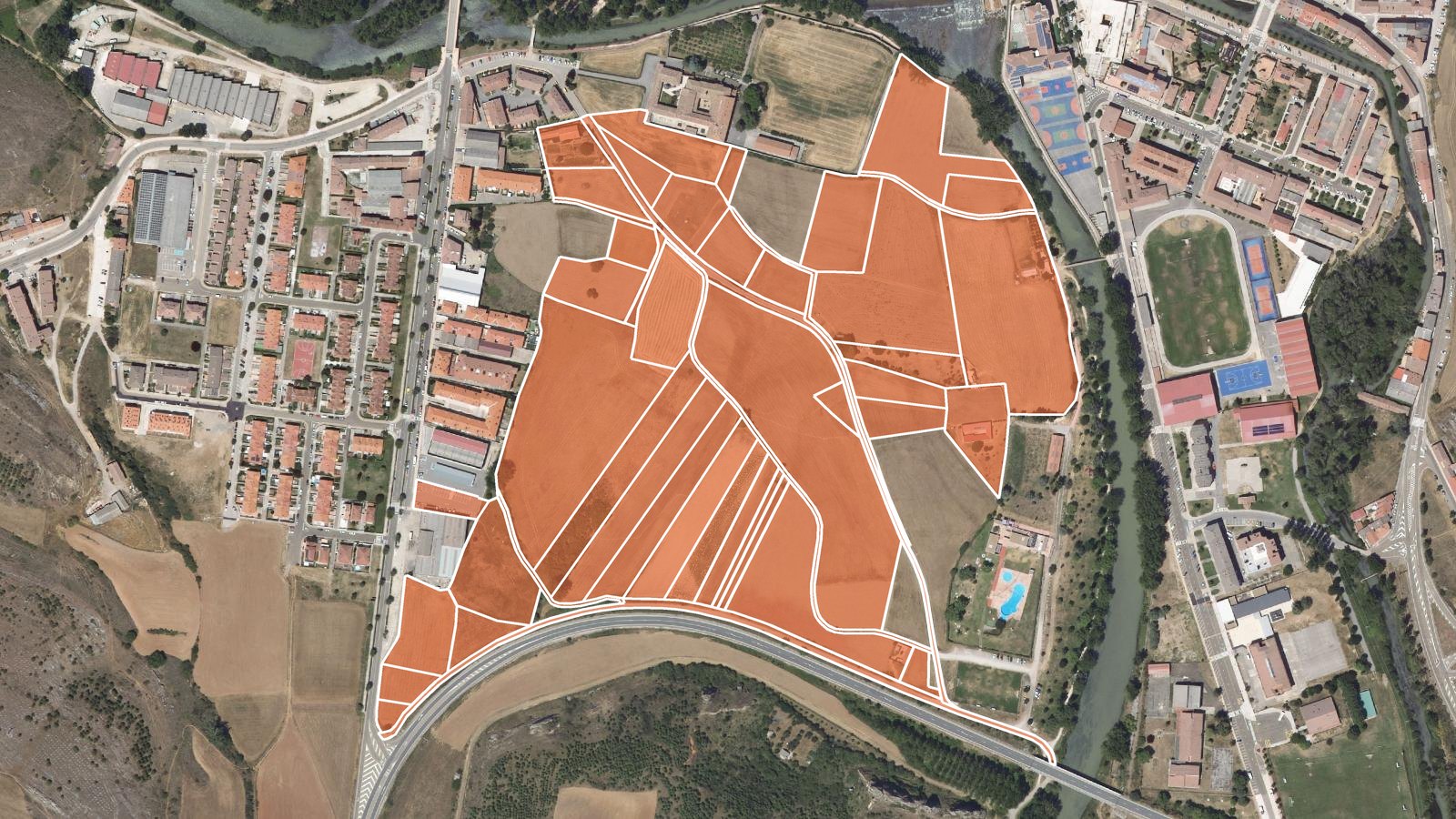 Expropiación definitiva de 54 fincas en Aguilar de Campoo (Palencia) para construir las 804 viviendas de Vega de las Claras